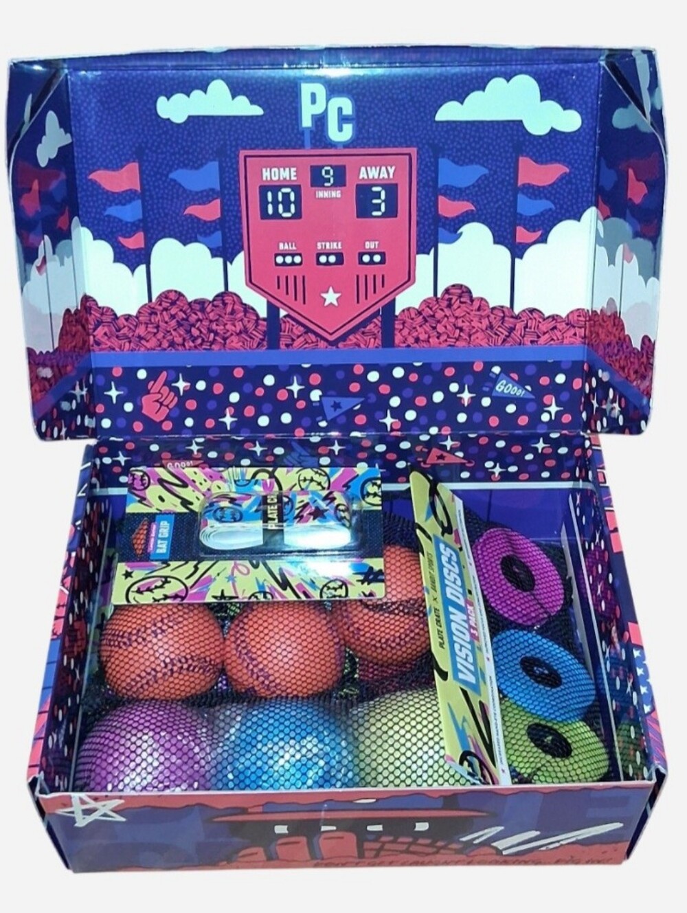 Brand New Plate Crate baseball training gift box set!